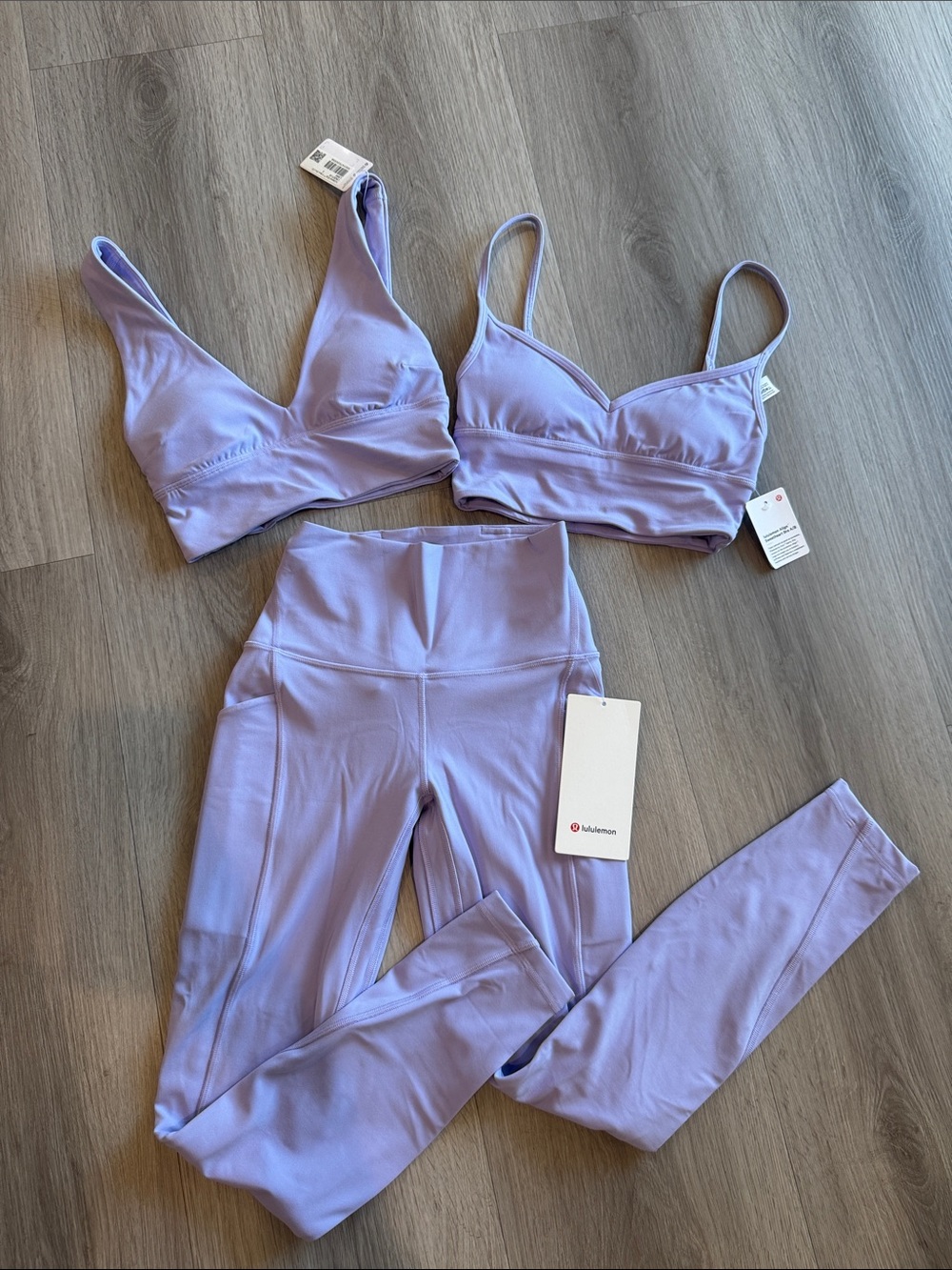 lululemon athletica Lavender Support Bralettes with High-Waist Leggings - Picture 1 of 4